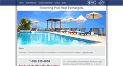 Desktop Screenshot of poolheatexchangers.com